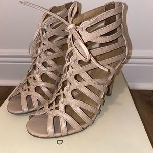 Lace up Caged Heels